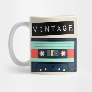 Vintage - aqua Cassette Tape Mug